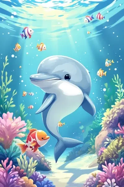 小海豚日记 少儿 海报 小海豚日记 海报